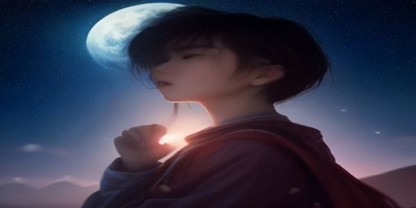 昏黄台灯下，读者捧着手机在深夜阅读调教题材小说，屏幕蓝光映照脸庞，四周安静，沉浸感强烈