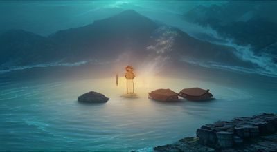 调教小说改编视频专题封面，深紫背景搭配粉紫文字，霓虹光效，成人内容导航风格